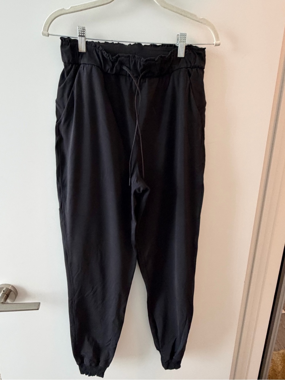 lululemon athletica Black Drawstring Tapered Joggers